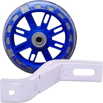 Bicycle Training Wheel Flashing Silent Heavy-Duty Rear Wheel with Stabilizer 1 Pair