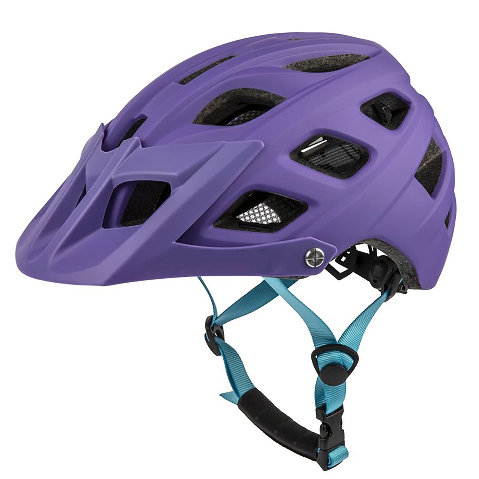 G&F Kask rowerowy Kaski rowerowe dla dzieci/chłopców do jazdy na rowerze skuter regulowany 54-57 cm (kolor: fioletowy, rozmiar: 54-57)
