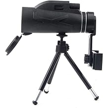 80X100 Monok ler Teleskop Ak ll  Telefon Tutucu Tripod ile Y ksek G  Monok ler Su Ge irmez Zoom Teleskop BAK4 Prizma  ift Odak Ku  G zlemcili i Avc l k Yaban Hayat  Manzara