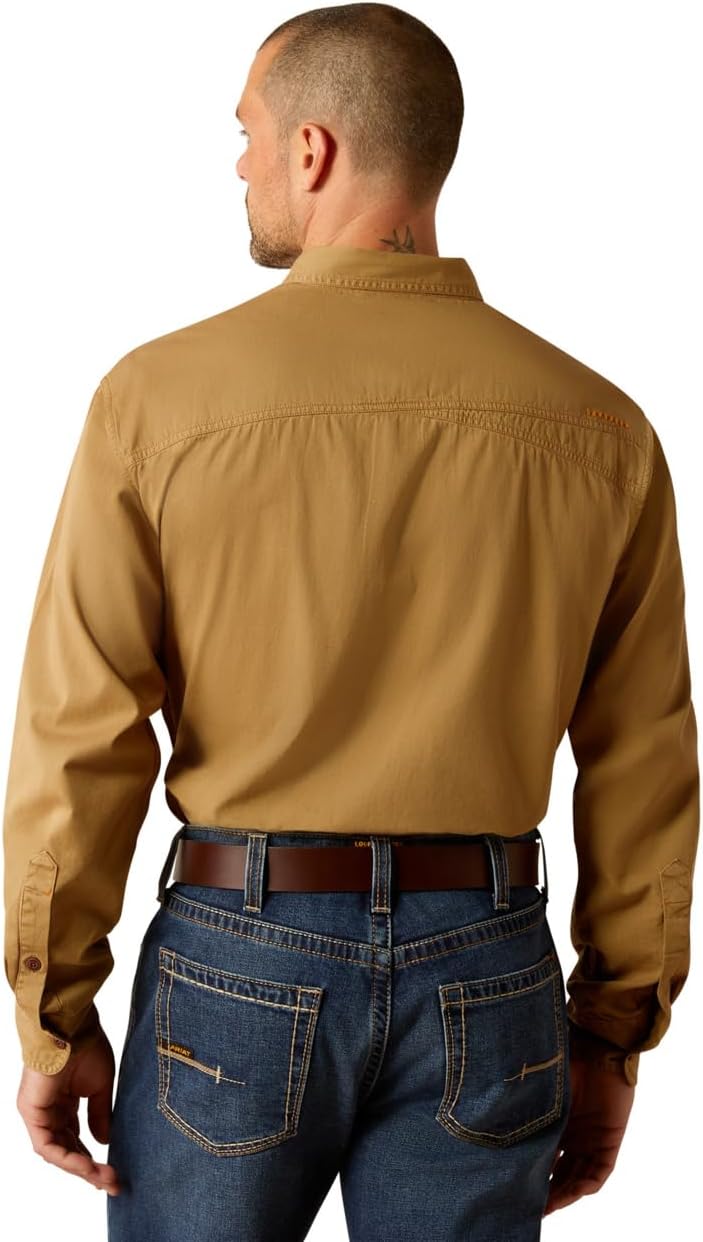 Ariat Mens Rebar Washed Twill Work Shirt - Image 2