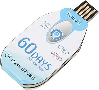 USB Port Durable USB Data Logger, USB Temperature Recorder Single Multifunction Temperature Logger, Use PDF Report Monitor for Recording