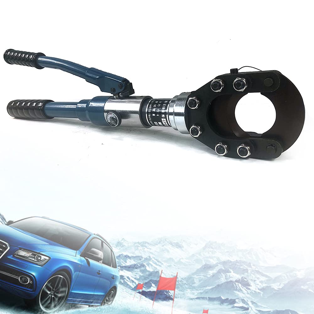 Ręczna hydrauliczna przecinarka do kabli, szczypce Knipex, siła cięcia 70 kN, do przemysłu elektrycznego i komunikacyjnego, długość 60 cm