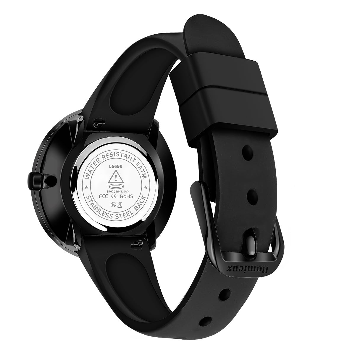 L LAVAREDO Creative Musical Black Vinyl Record Watch for Mens Analog Wrist Watch with Cool Dial for Teens Birthday Christmas Gifts