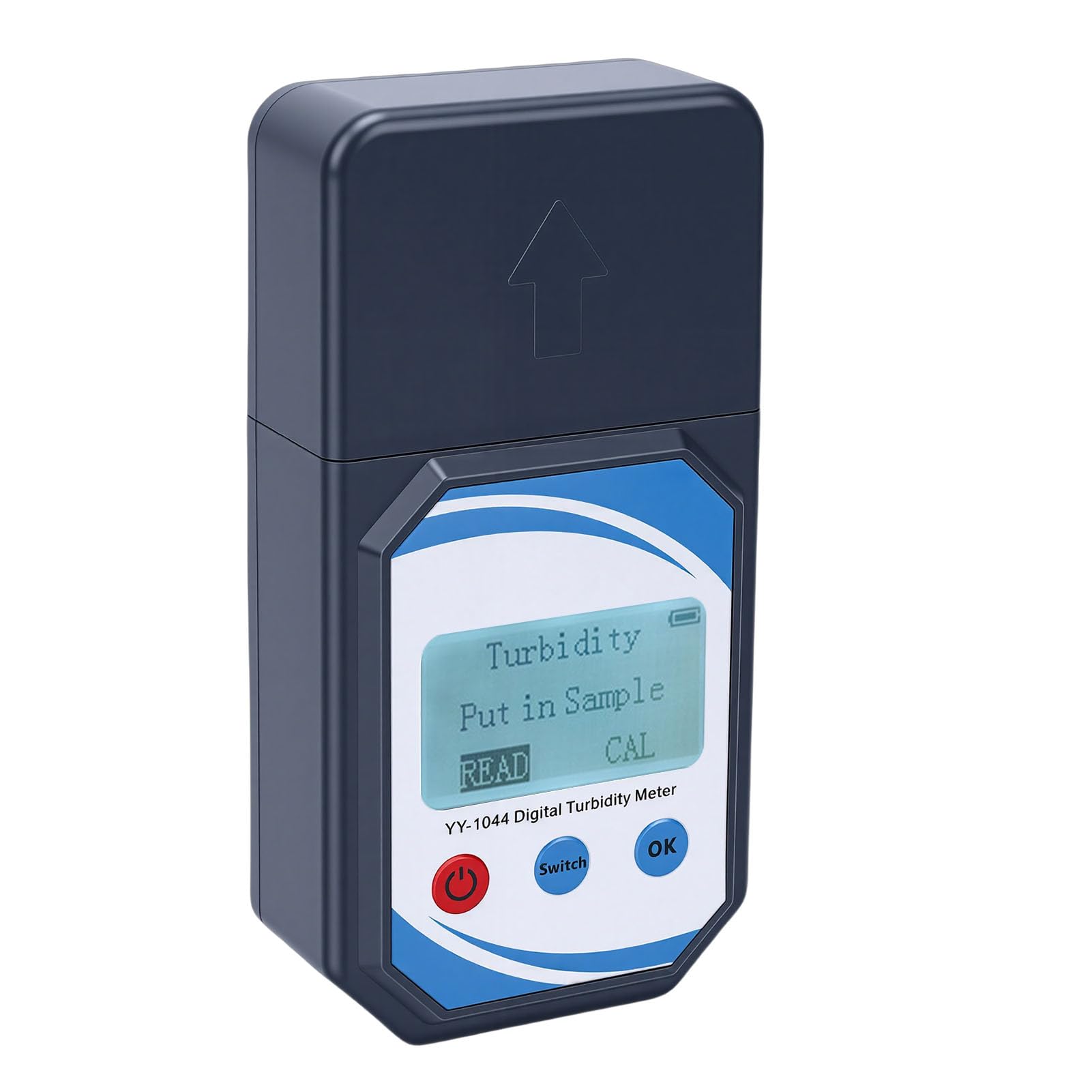 lyrlody Medidor de Turbidez Portátil Material ABS Luz Dispersa de 90 Grados Prueba Precisa de Calidad del Agua para Usuarios de Laboratorio y Acuicultura