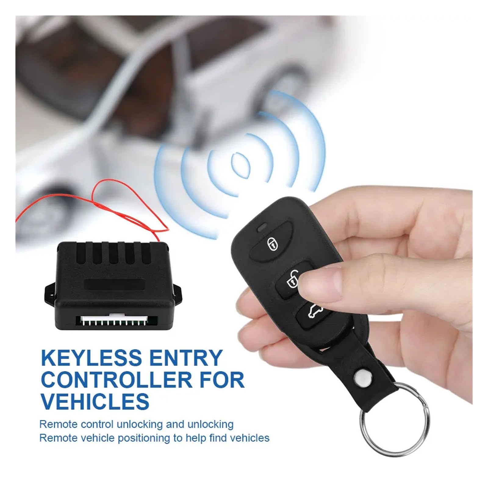 Kit Di Bloccaggio Del Ingresso Senza Chiave Con Indicatore Direzione Antifurto Serratura Della Portiera Auto Automatico Allarme Sicurezza For Facile installazione e ampia compatibilità