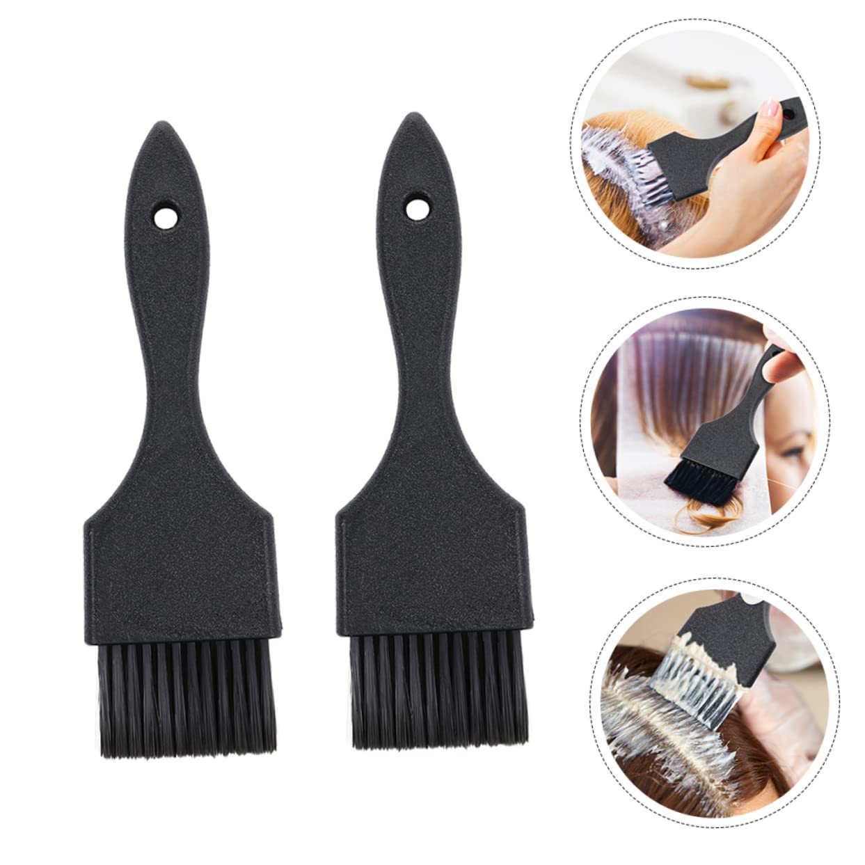 2pcs Hair Coloring Brush for Salon and Home Dye Application