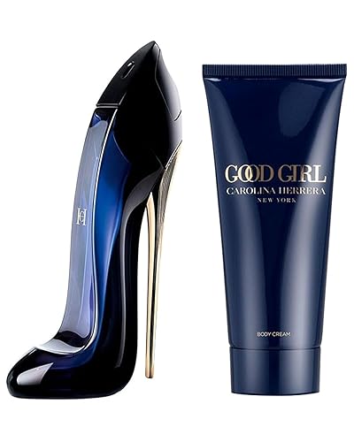 Carolina Herrera Good Girl Womens Perfume 2 Piece Gift Set (Eau de Parfum 2.7 Ounce, Body Lotion 3.4 Ounce) - Almond,Fresh - 3.05 Fl Oz (Pack of 2)