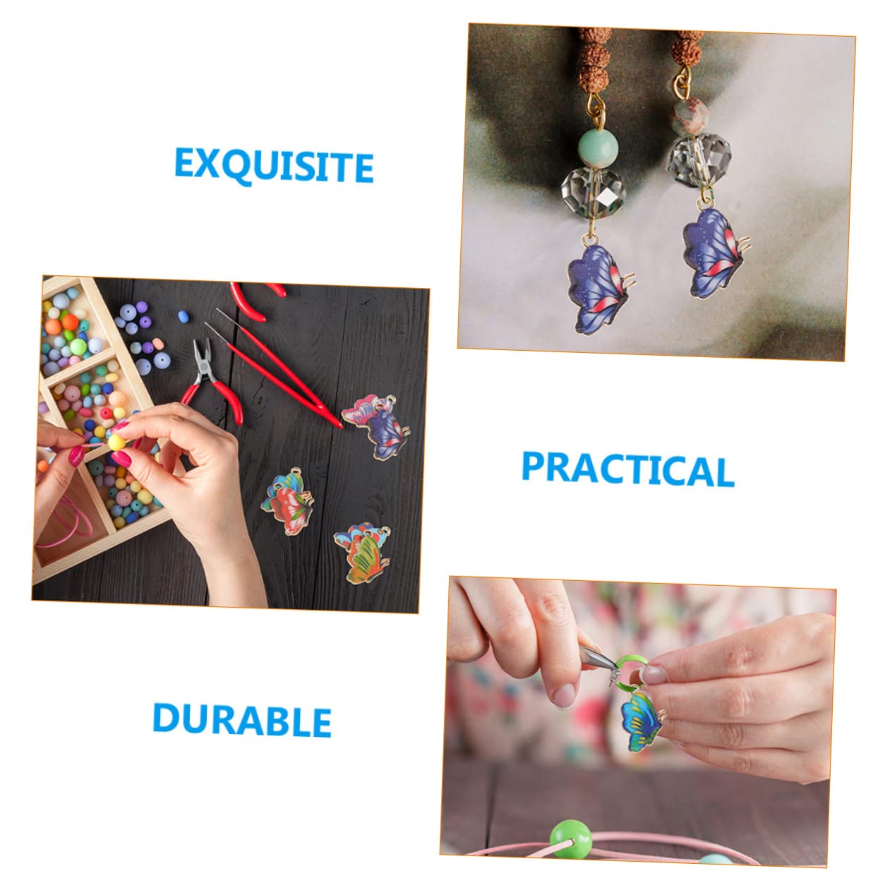 Operitacx 4 Juegos Colgante De Pulseras De Colgantes De Amuletos Para Hacer Joyas Colgantes Encantos Colgantes De Joyas De Aleación 48 Uds * 4