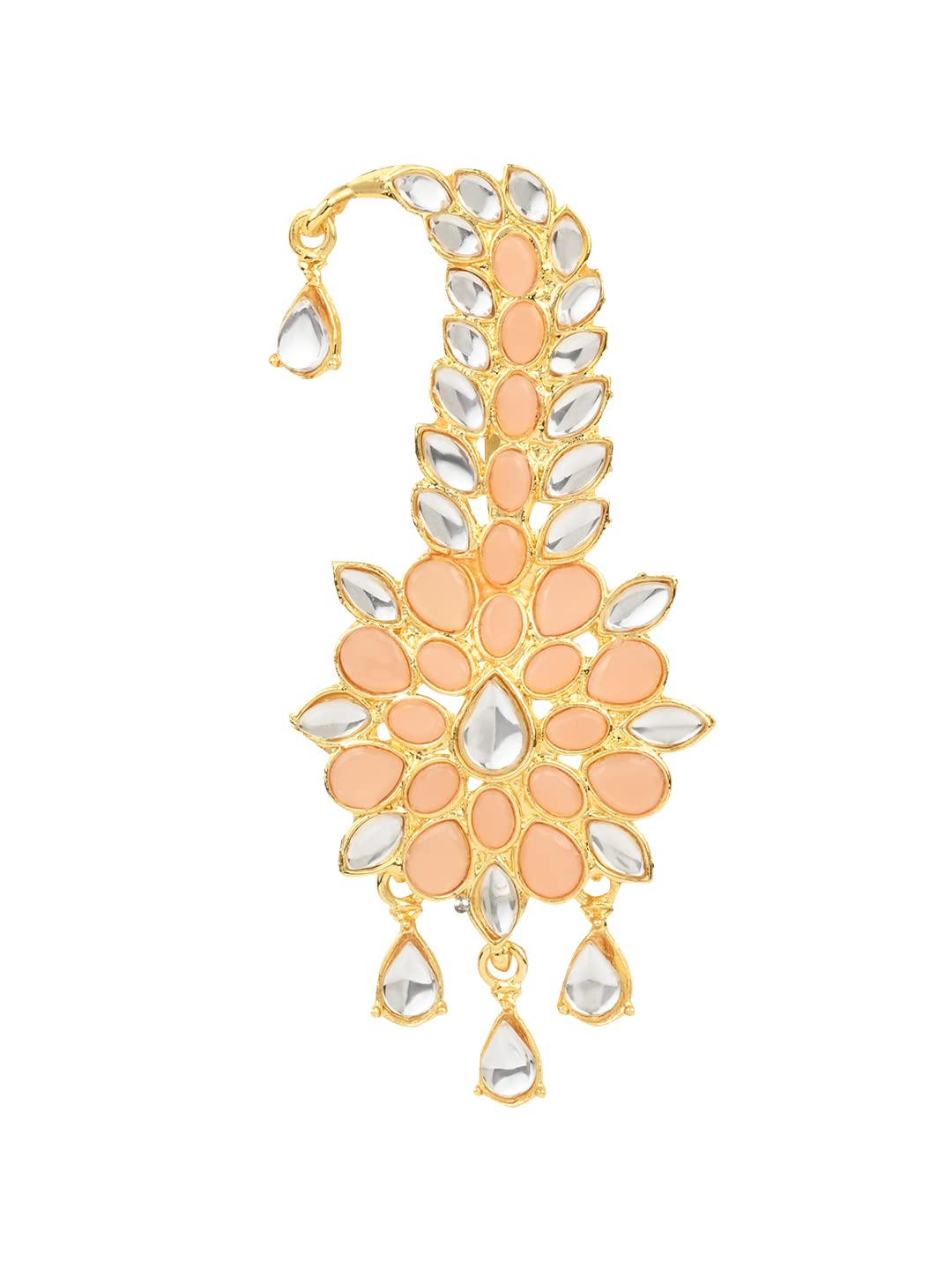 I Jewels Gold Plated Traditional Kundan Safa Kalangi Brooch for Groom/Men/Dulha Pagadi (SM53Pe) (B0BGXWFMFH) Amazon Price History, Amazon Price Tracker