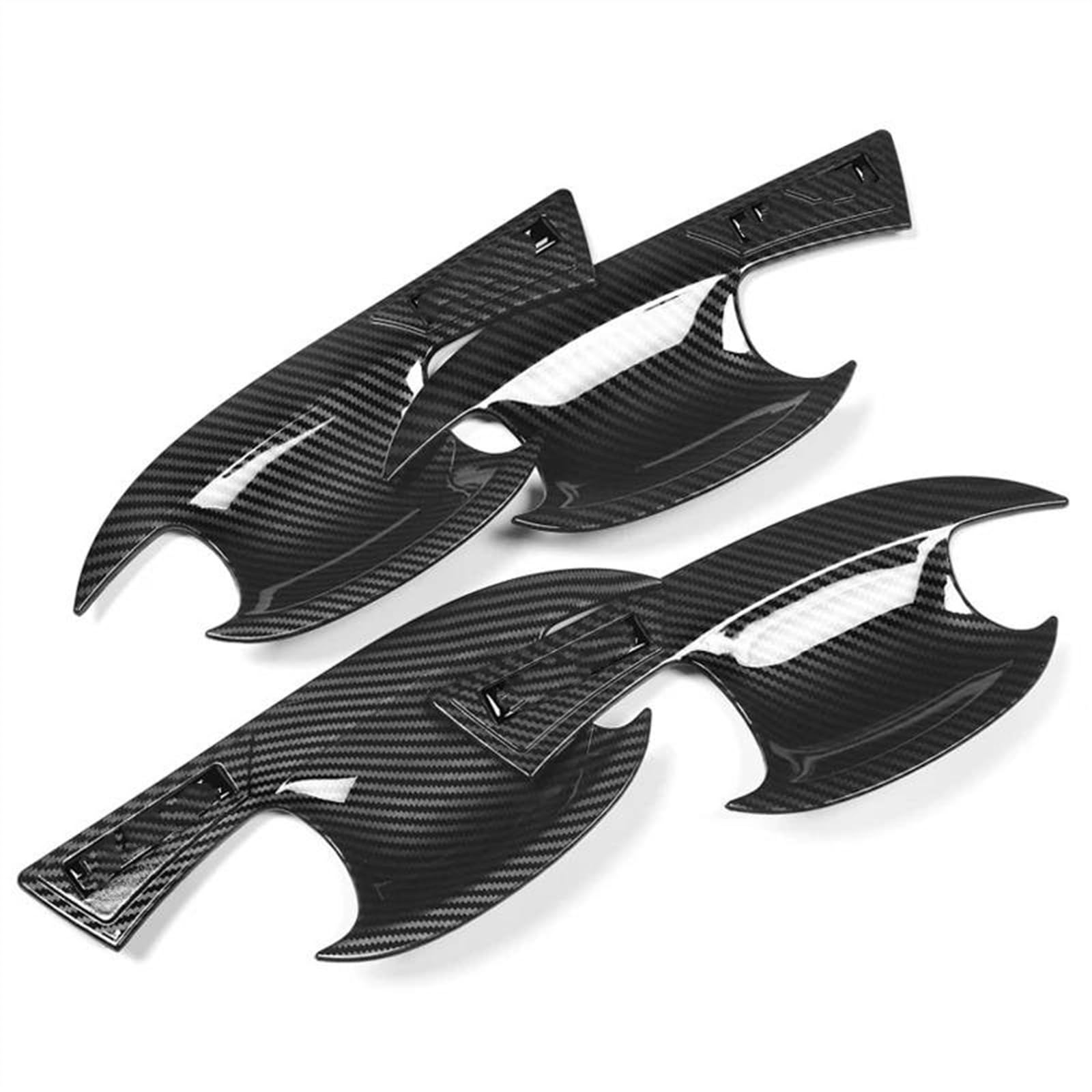 KJHOPY Car Accessories Exterior Door Handle Bowl Trim Cover Frame for Haval H6 3rd Gen 2021-2023 GT DHT-PHEV Exterior Door Handle(Carbon B)