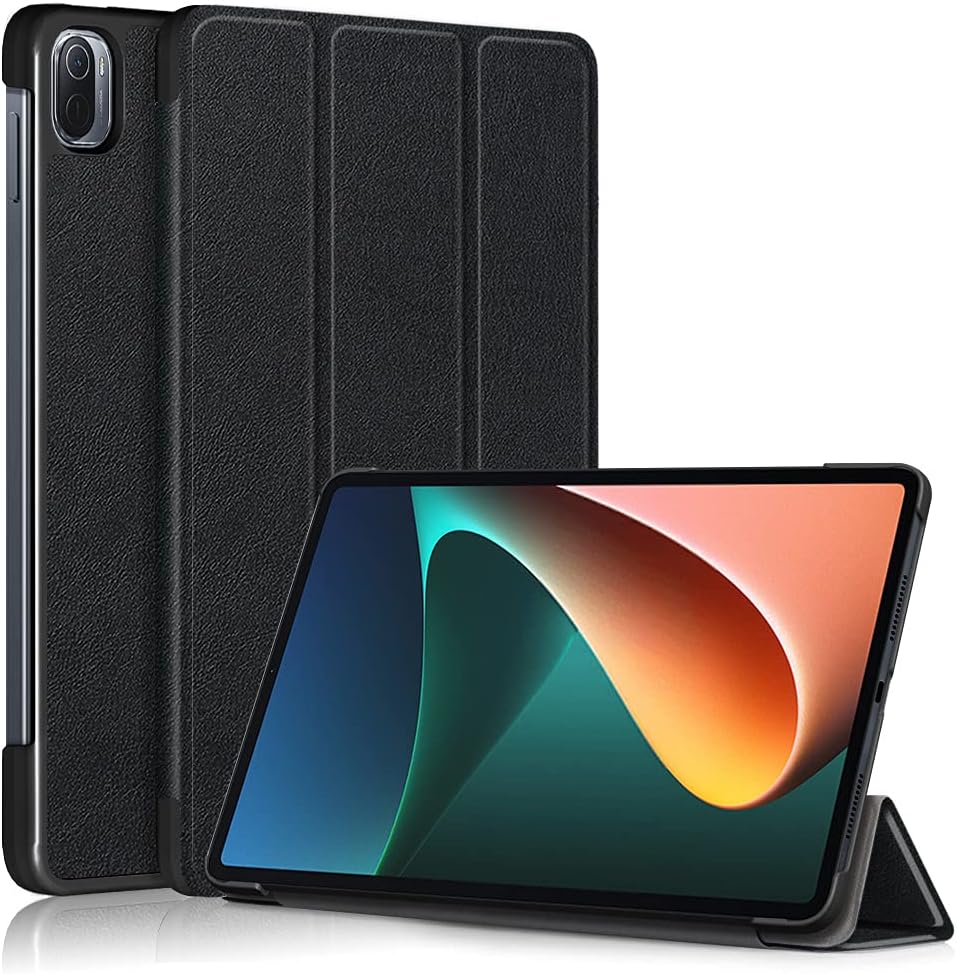 GEEMEE Xiaomi Mi Pad 4 Case, PU Luxurious Leather Premium Wallet Flip Case Waterproof Shockproof Dustproof Magnetized Closure Full Cover Protective for Xiaomi Mi Pad 4 (Black)