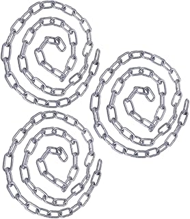Veemoon Chains 3Pcs s Ceiling Chandelier zinc Plated Chain Link Chain Coil Straight Heavy Stainless Steel Chain