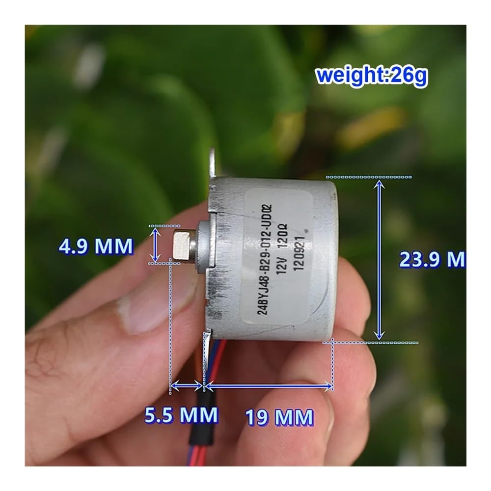 POWTAXBJGD DC12V Stepping Electronic Starter Two-Phase Six-Wire 24BYJ Stepper Reducer Electronic Starter Air Conditioning Blade Swing Control Electronic Starter