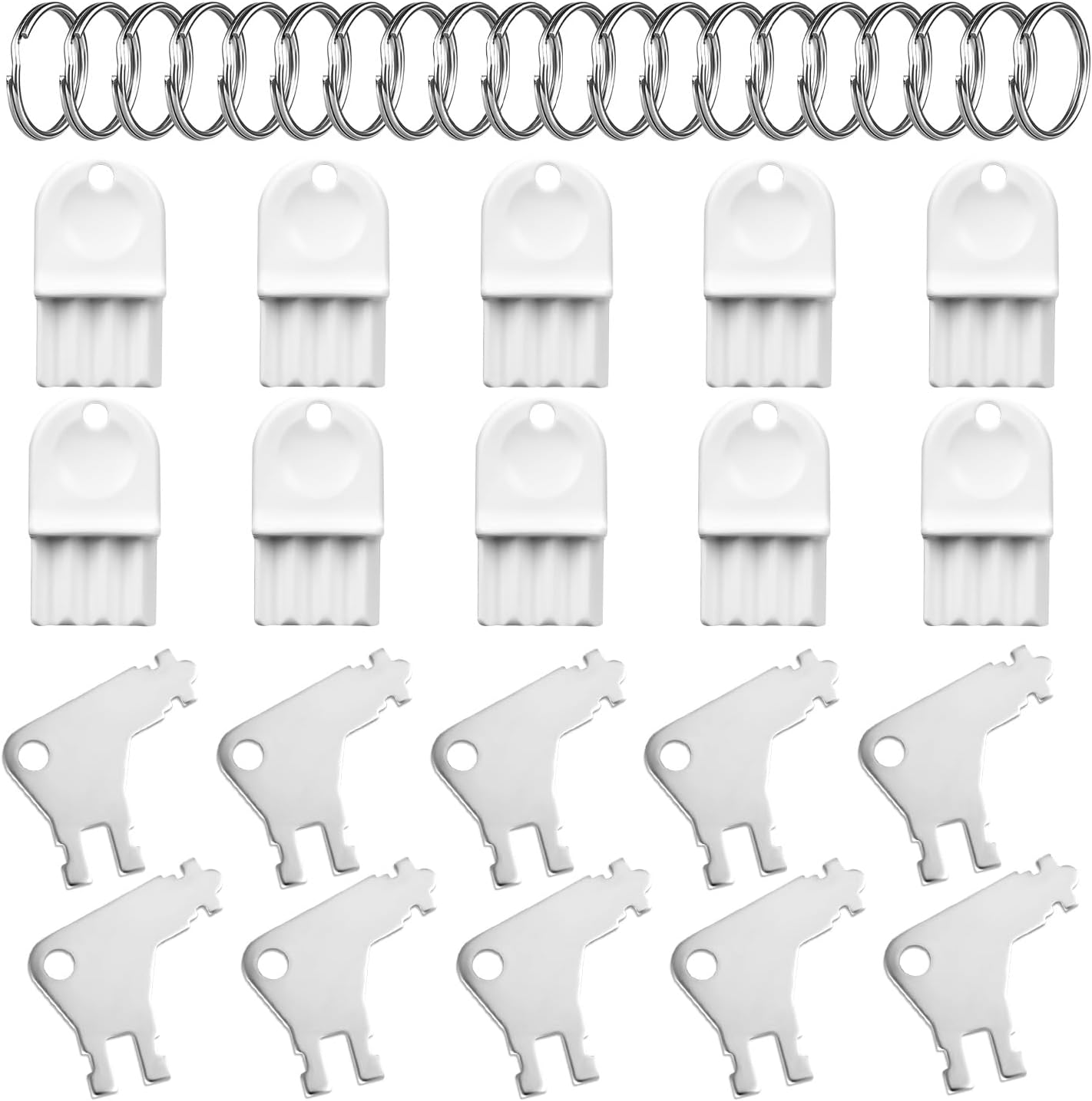 20pcs Paper Towel Dispenser Key, Plastic & Metal Toilet