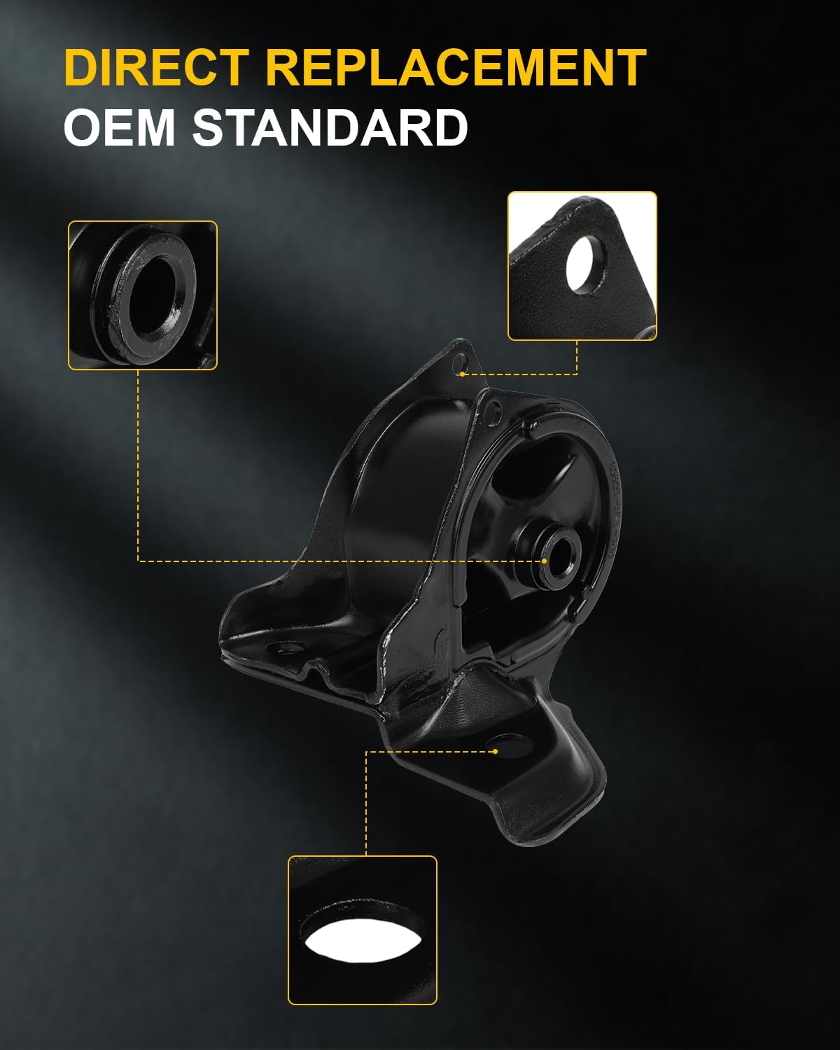 OCPTY Engine Motor Mount and Transmission Mount Set Compatible for Acura Integra 1994-2001 L4 1.8L, Manual Transmission # 50810SR3983, 50805SR3010, 50842SR3984, 50820ST7003, 50841SR3984 (5PCS)