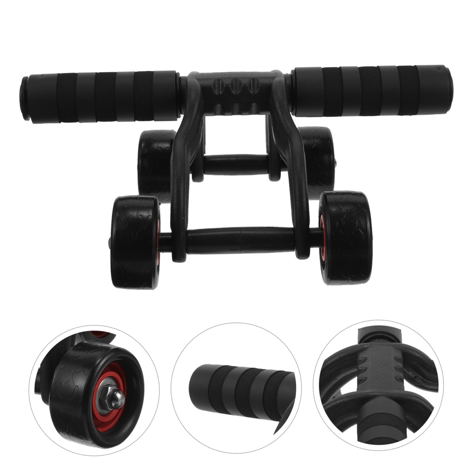 1 Pz Ruota Addominali Fitness con Maniglie Antiscivolo Attrezzatura Allenamento e Palestra Capacità