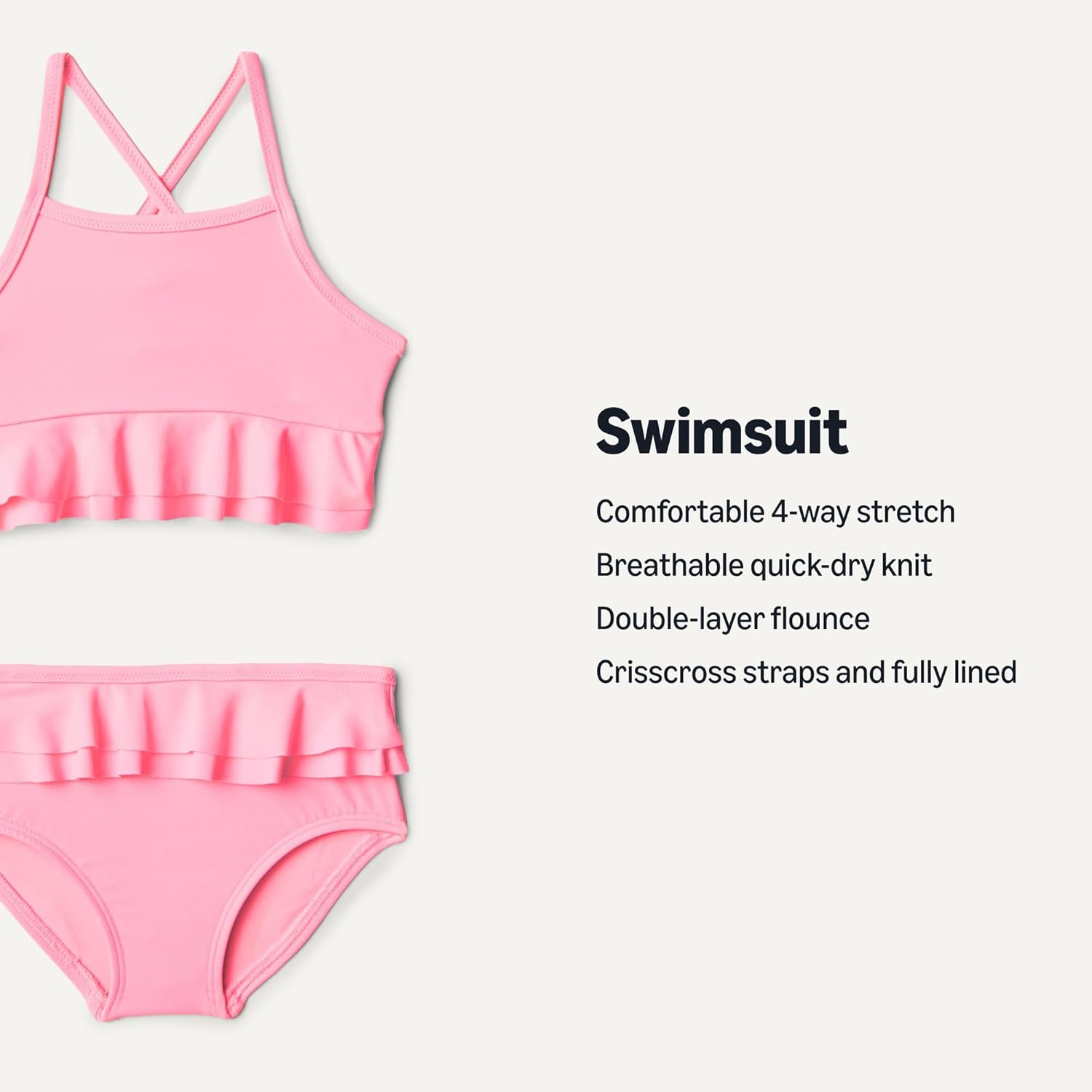 Amazon Essentials x Sofia Grainge Toddler and Baby Girls' Two Piece Swimsuit - Image 3