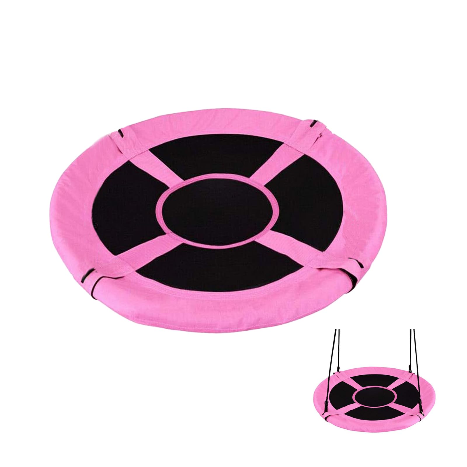 40-Inch Tree Swing Replacement Fabric,Saucer Swing Replacement Cover,Round Saucer Swing Seat Cover,Oxford Fabric(Pink)