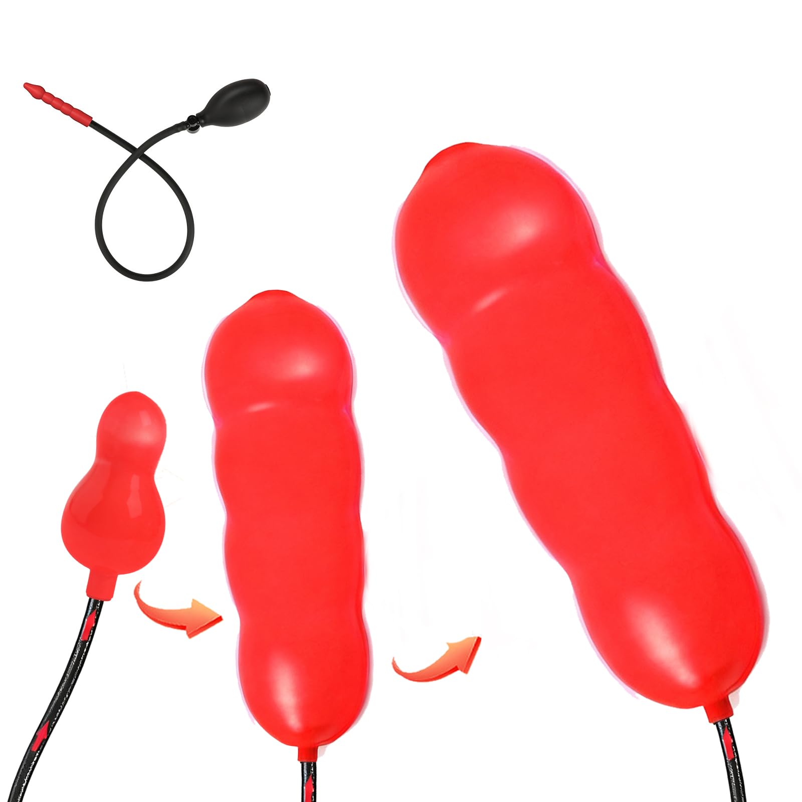 silicone expand inflatable anal plug Open-Core Silicone Hollow Butt Anal Plug – WeLovePlugs main image 0