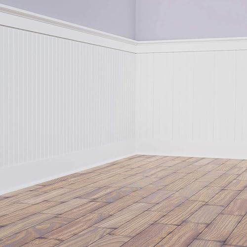 Ekena Millwork - WPKP104BBD, Deluxe Beadboard, 8' Length PVC Wainscoting