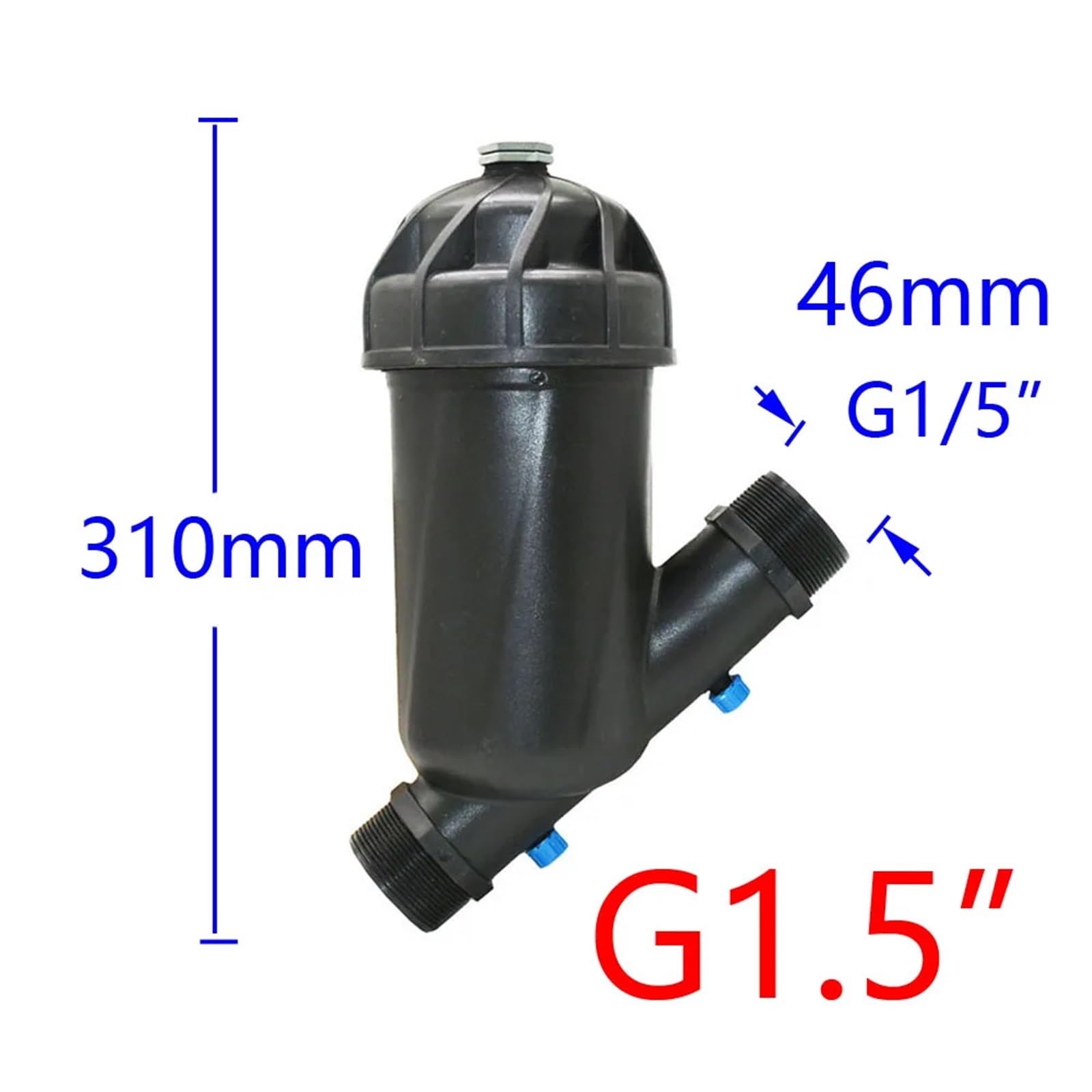 3/4 "1" 1,25 ", 5", 2 "120 filtro de pantalla de malla sistema de riego por goteo for jardín agricultura rociador de invernadero riego(1.5 inch)