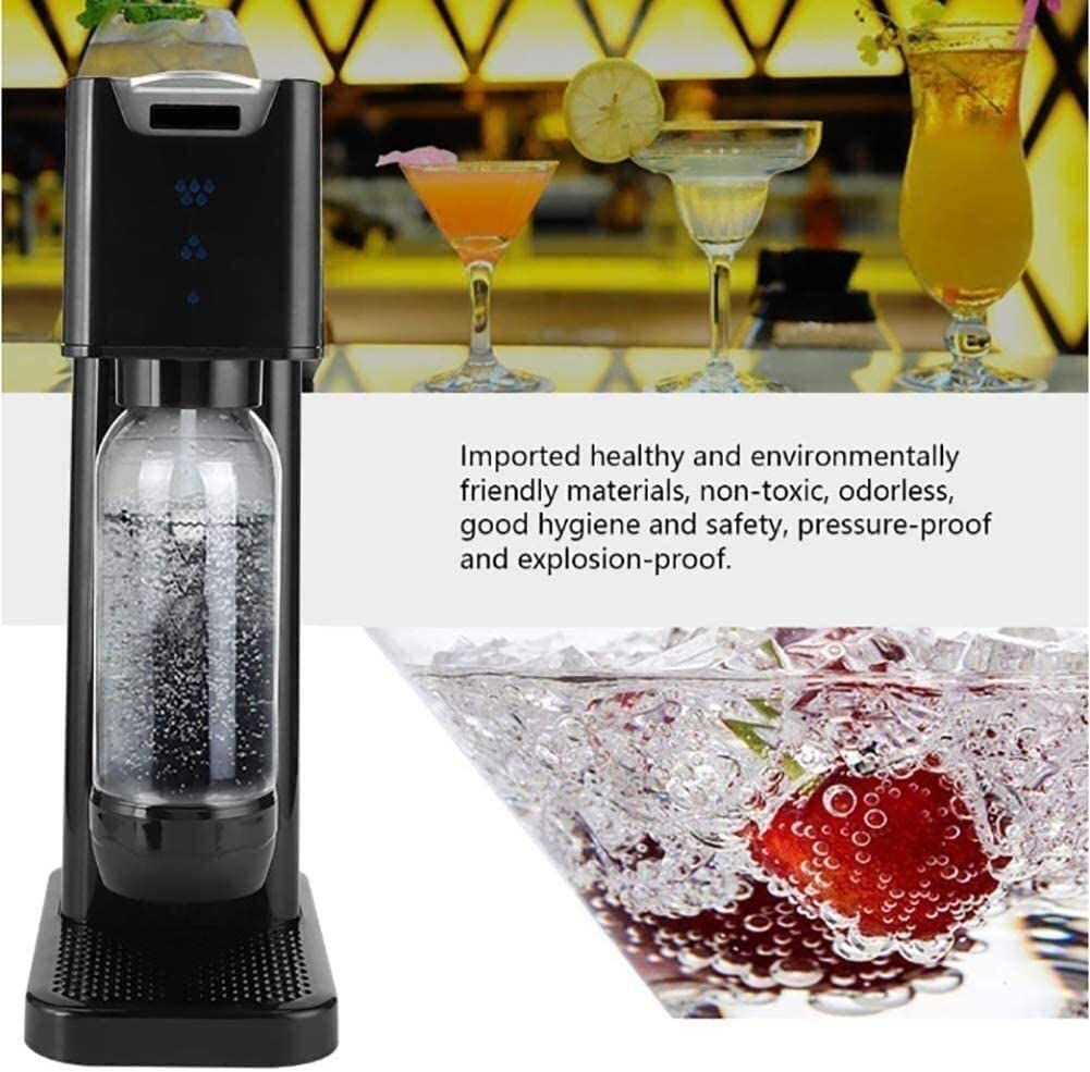 Agua espumosa y creador de refrescos, carbonata Cualquier Bebida, con 1L bpa- Botella de carbonatación Gratis -(no Incluido CO2)