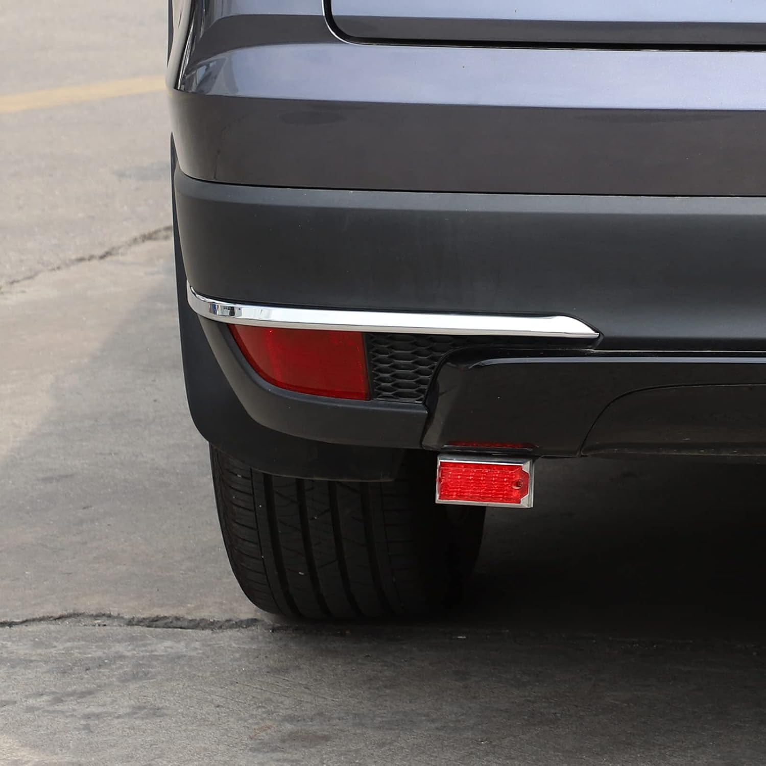 ABS Fit For Honda Pilot 2019 2020 2021 2022 Car Rear Fog Lamp Decorative Strip,Car Tail Fog Lights Lamp Cover Decor Exterior Accessories(Bright)