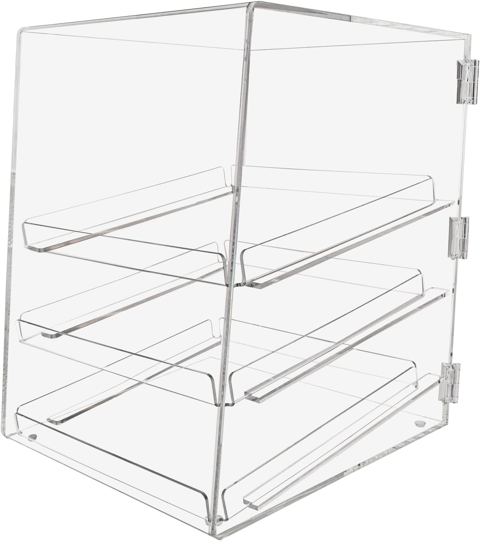 Acrylic Pastry Bakery Donut Bagels Cookie Display Case w/3 trays