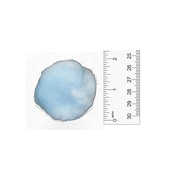 Amazon.co.jp: 2インチ ライトブルー クラフトポンポン 25ピース