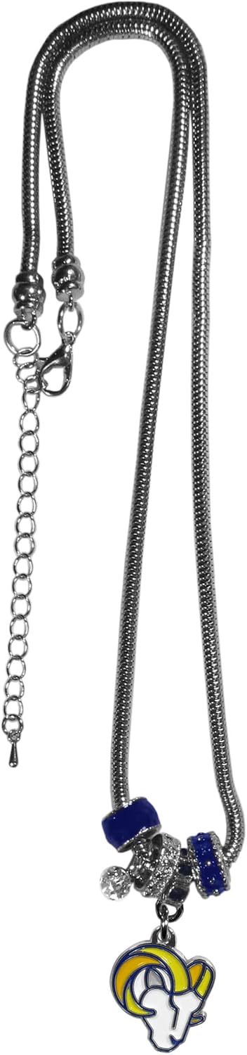 Siskiyou Sports NFL San Francisco 49ers Euro Bead Necklace, 18-Inch, black : Sports & Outdoors