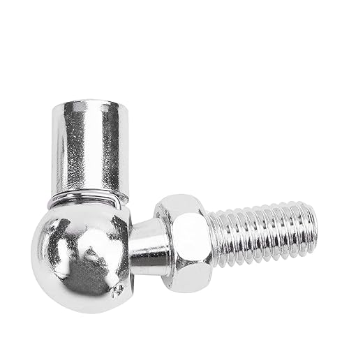 Miniatura 3 de Heyiarbeit Rodamiento de bolas de extremo de varilla con perno, rosca hembra M8 0.315 in mango redondo diámetro A3 tono plateado