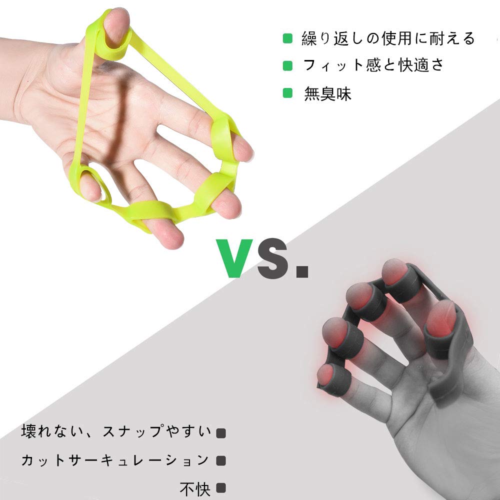 グリップストレングストレーナー 指 手首 手の握力 筋力トレーナー 3個セット Amazon | DICYWUDIグリップストレングストレーナー、指、手首
