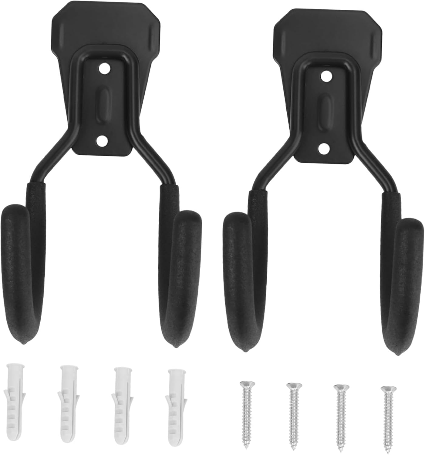 Heavy Duty Hooks for Garden Hose and Tool Storage Wall-Mounted Water Holder with Double Screw for Stable Organization Iron Sundries Hangers for Garage Warehouse and Outdoor Use