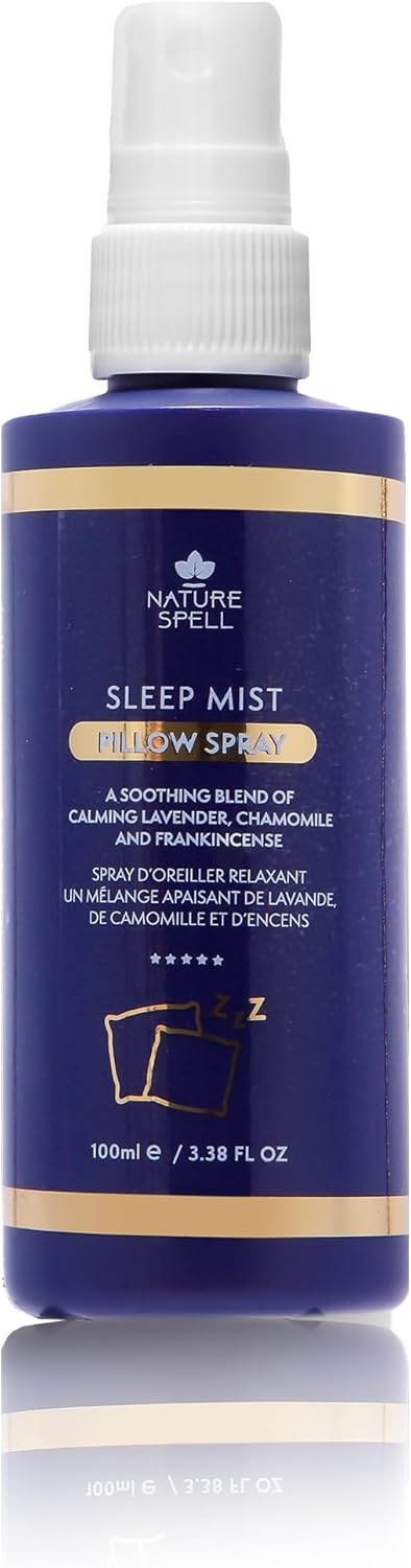 Nature Spell Sleep Mist for Face, Body & Pillow, Calming, Enriched with Lavender, Chamomile & Frankincense, Suitable for Vegans, 100ml