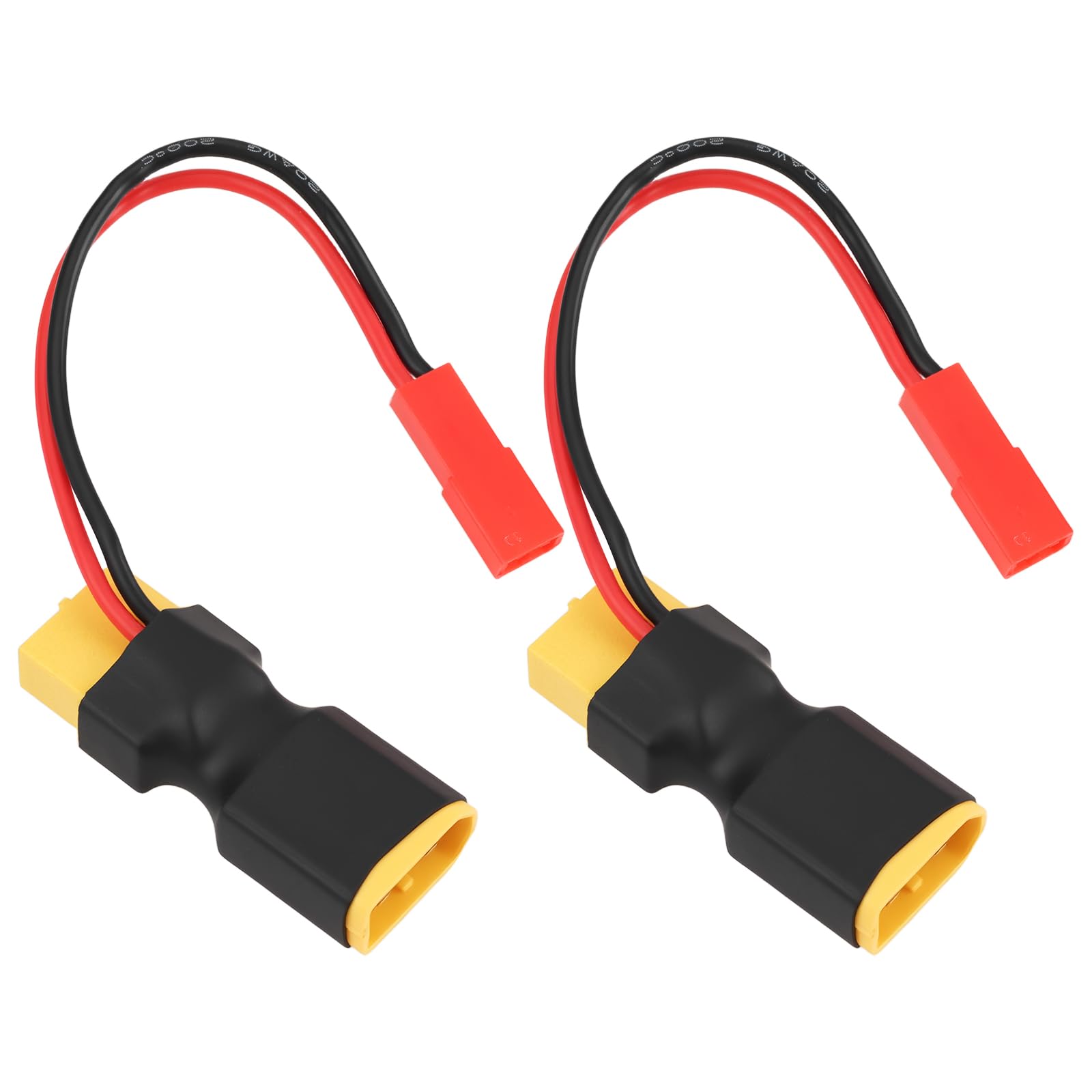 YINETTECH 2x RC Car XT60 Male to XT60 Female with JST Female Power Tap Connector Adaptors Compatible with Arrma Compatible with Kyosho