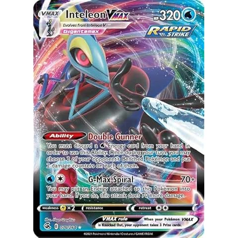 Inteleon VMAX Ultra Rare Collectible Card Cover