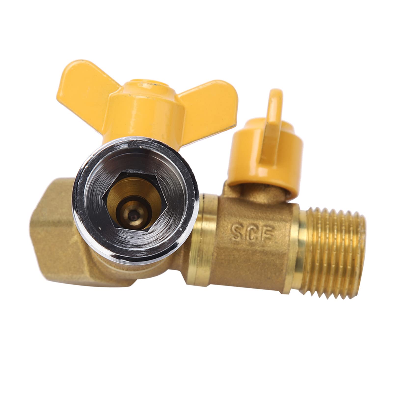Garosa Brass Garden Hose Splitter, 2 Way Y Adapter With Dual Valve Control, G1/2 Inch, For Outdoor Watering System Irrigation