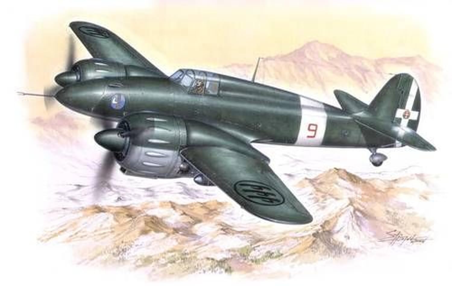 イタリアエッシ(Esci)飛行機プラモデル Amazon | スペシャルホビー 1/48 イタリア IMAM ロメロ Ro57 双発戦闘