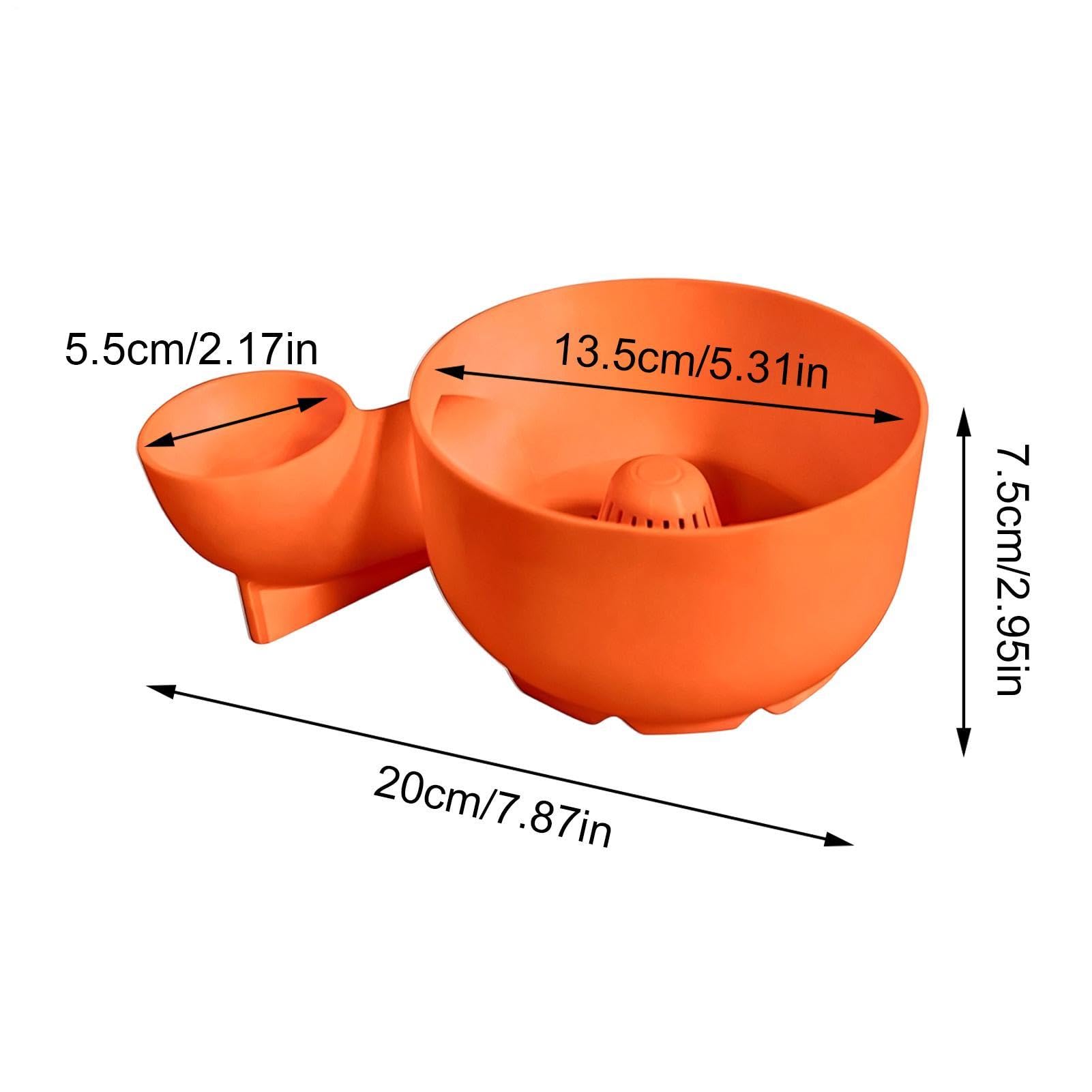Cuenco giratorio para lavar frutas, colador multifuncional 4 en 1, cesta de drenaje automático, para fresas, uvas, frambuesas, fechas, preparación de ensaladas, camping, 7.8 x 5.3 x 2.95 pulgadas