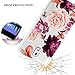 Galaxy Note 3, Galaxy Note 3 Case with Flowers, BAISRKE Slim Shockproof Clear Floral Pattern Soft Flexible TPU Back Cove for Samsung Galaxy Note 3 Note III N9000 [Purple Pink]