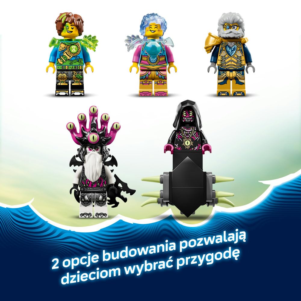 LEGO DREAMZzz Rekinoczołg tygrysi 71515 | rekinoczołg, zabawka akcji, prezent dla chłopca i dziewczynki 9+, przygoda fantasy, 1548 elementów