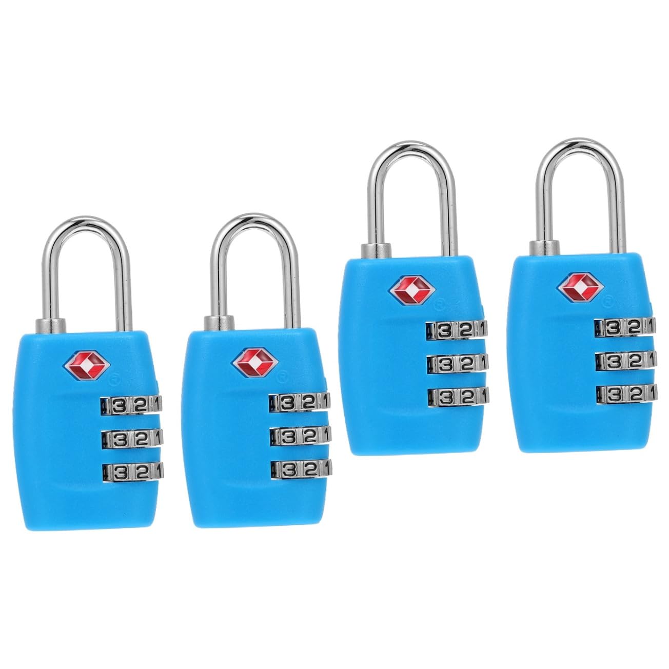 SOIMISS 4piezas Cerraduras De Equipaje De Metal Combinaciones De Dígitos Aprobadas Por Tsa Para y Ligeras Para Maletas y Armarios