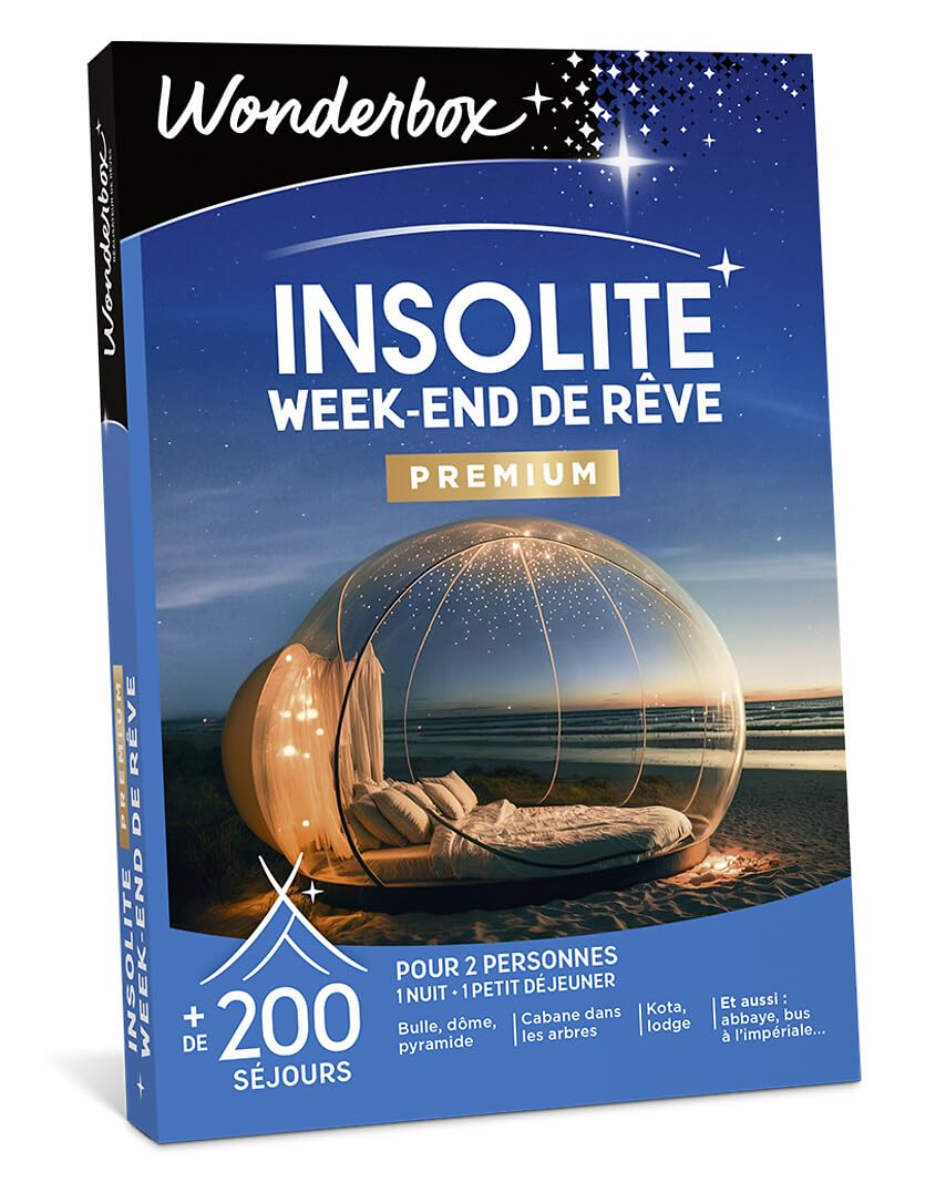 Wonderbox - Insolite - Week-​End De Rêve - Coffret Cadeau - Idée Cadeau Séjours
