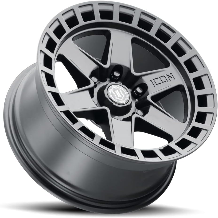 ICON Alloys Raider, Satin Black, 17 x 8.5/6 x 135, 6mm Offset, 5" BS, 3417856350SB