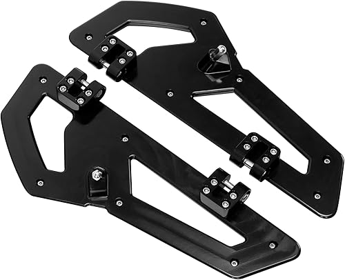 Miniatura 7 de TCT-MOTORPARTS Alforjas delanteras para el conductor, pedales, reposapiés, pedales para Harley Touring Road King, Road Street, Electra Glide, Ultra