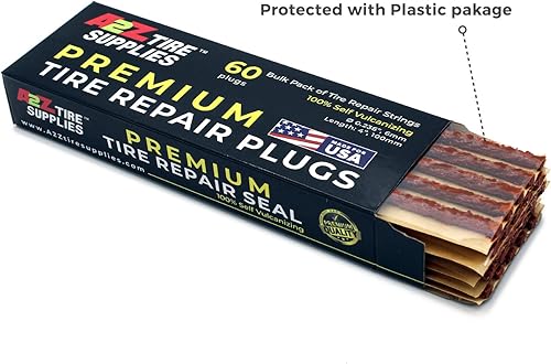 Miniatura 6 de A2Z Tire Supplies Sello de reparación de neumáticos plano sin cámara marrón (240, 8 pulgadas)