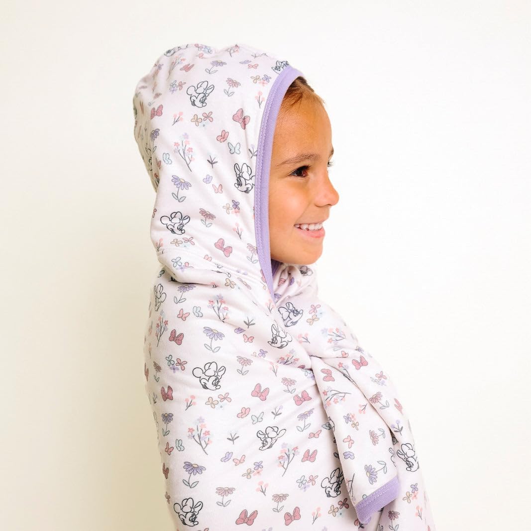 Copper Pearl Premium Big Kid Hooded Towel Minnie Mouse's Bowquet