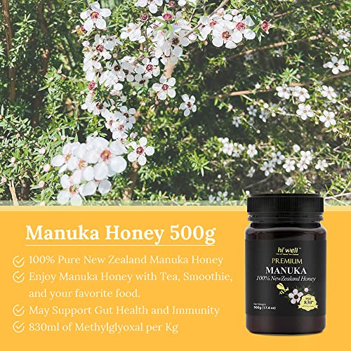 Hi Well Premium Manuka 100% New Zealand Honey 500g miniatura 3