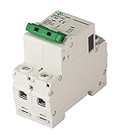 Vista 3 de Disyuntor miniatura de CC, 2 polos 10 amperios, 250V-500VCC, disyuntor de montaje en carril DIN 6kA con viaje magnético térmico, DZ47-63 C10 2P, MCB