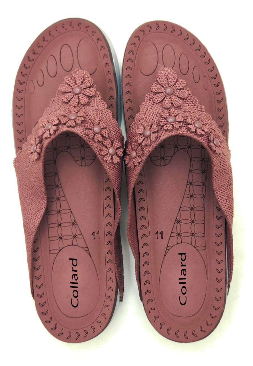 Collard Fashion Slippers For Women(Plus Size) [1185] (numeric_12) (B09Y4KCLVS) Amazon Price History, Amazon Price Tracker
